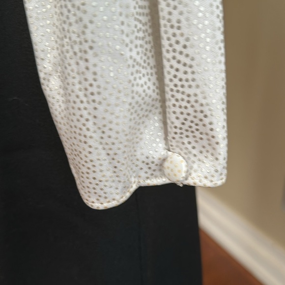 Vintage Elegant White Drape Blouse - Picture 6 of 9